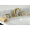 Kingston Brass Widespread Bathroom Faucet with Retail PopUp, Brushed Brass KB987FL - alternate 2
